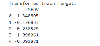 Train Target data 